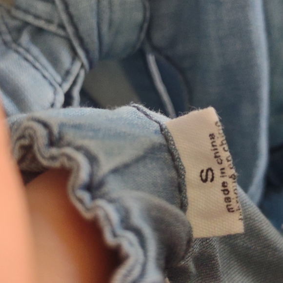 Revolve Denim overall jumper mini dress with adjustable shoulder straps - Picture 6 of 7